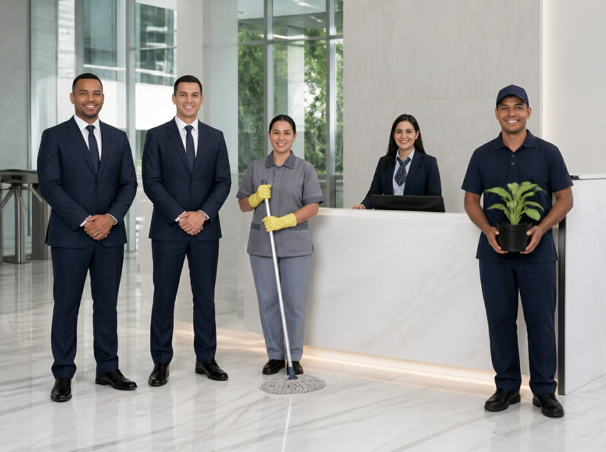 Equipe uniformizada da 3L Multiserv